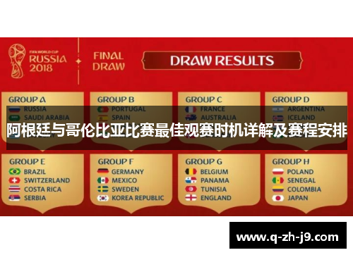 阿根廷与哥伦比亚比赛最佳观赛时机详解及赛程安排